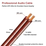2 X 4m HiFi OFC Audio Speaker Cables Gold-Plated Banana Plugs 2x2.5mm, снимка 8