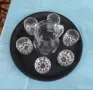 Стъклени кани със стъклени чаши, снимка 4