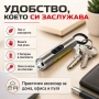 Силен червен лазер за котки кучета показалка лед фенер ключодържател, снимка 5