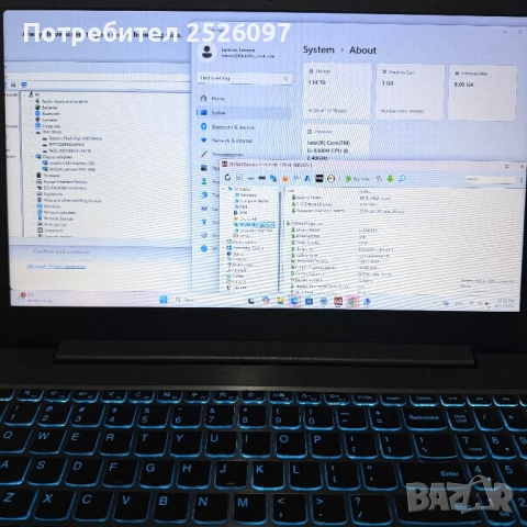 Lenovo IdeaPad Gaming L340/15,6” IPS/i5-9300H/GTX 1050/8GB/256GB NVMe+1TB, снимка 7 - Лаптопи за игри - 53913226