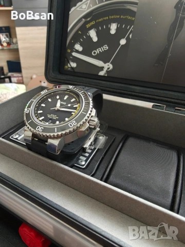 Oris Aquis Diving Depth Gauge 733 7755 4154-Set RS, снимка 2 - Мъжки - 54534201
