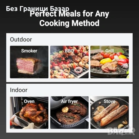 Нов Смарт BBQ Термометър 4 Безжични Сонди WiFi Bluetooth за Грил Пушилня Фурна месо, снимка 7 - Други - 54571940