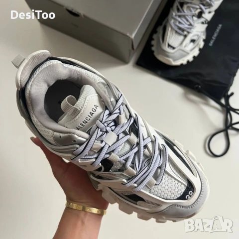 Balenciaga Track Sneaker "White/Grey/Silver"

, снимка 4 - Маратонки - 54348717
