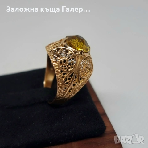 Винтидж златен пръстен – съветско злато, 583, 3,71 гр, снимка 4 - Пръстени - 54686632