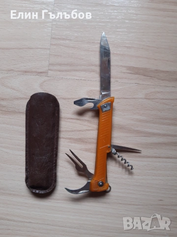 Колекционерско джобно ножче, СССР с много приставки, снимка 2 - Колекции - 54038436
