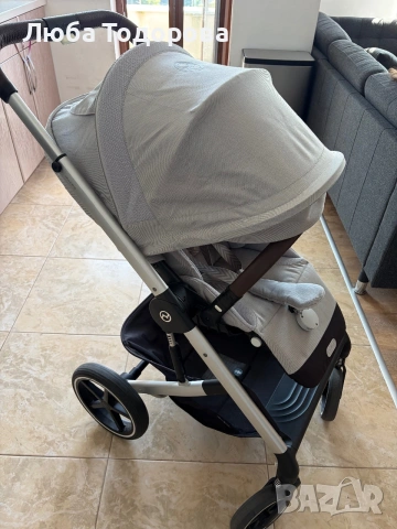 BALIOS S LUX бебешка количка 3 В 1 STONE GREY, снимка 3 - Детски колички - 55250070