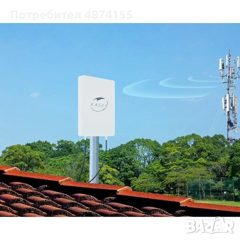KASER 5G LTE външна антена Mimo Директива 3300–3800 MHz N78 Усилване до 15 dBi Съвместим с 5G рутери