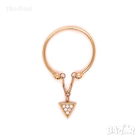 Златен дамски пръстен 1,24гр. размер:52 14кр. проба:585 модел:37717-5