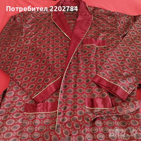 Копринен мъжки халат,халати, снимка 16 - Бельо - 26675025