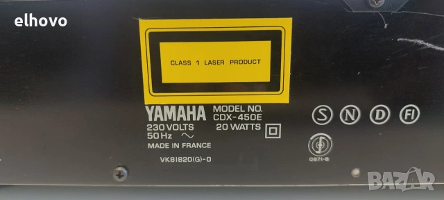 CD player Yamaha CDX-450E#1, снимка 7 - Ресийвъри, усилватели, смесителни пултове - 55007809