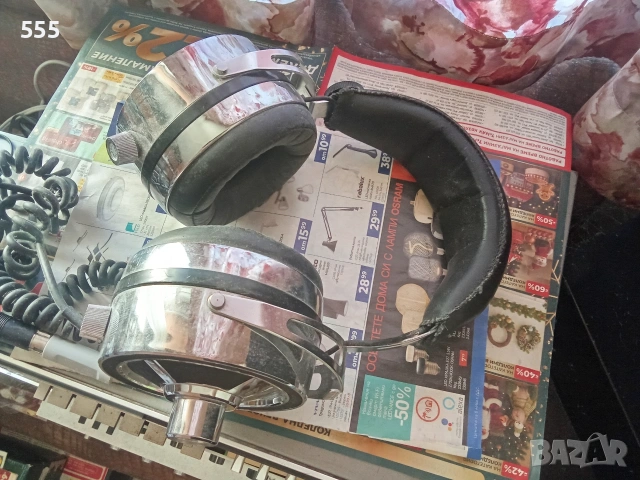 ретро аудио слушалки , снимка 2 - Слушалки и портативни колонки - 54337498