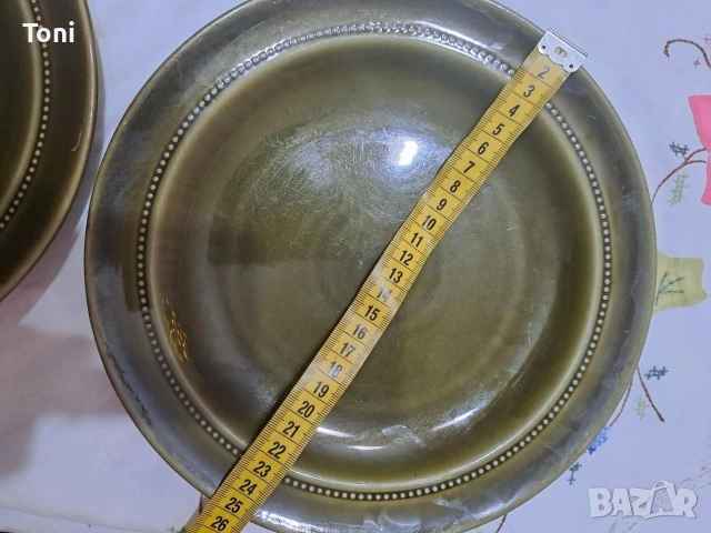 9 броя керамична чиния old Hoganas