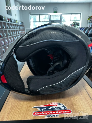 Отваряема мото каска SCORPION Exo-Tech Evo Carbon Rover Red/ BLUE L 59-60 293.18 лв. / 149.90 €, снимка 6 - Аксесоари и консумативи - 54988482