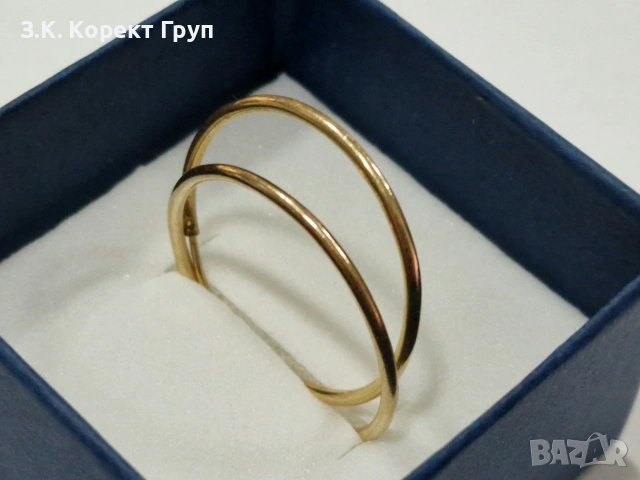 Дамски златни обеци 14К 585 / 2,83 гр.