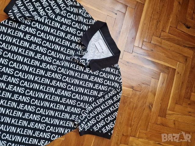Страхотна мъжка тениска CALVIN KLEIN размер L / XL ,слим фит , снимка 6 - Тениски - 54861334