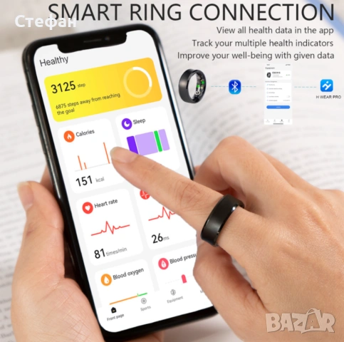 Смарт пръстен НОВ Smart Ring, снимка 7 - Друга електроника - 54667363