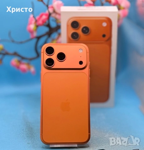 ГАРАНЦИОНЕН!!! Аppl IPHONE 17 Pro Max, 256GB, 5G, Cosmic Orange + подарък адаптер Apple  , снимка 2 - Apple iPhone - 54016755