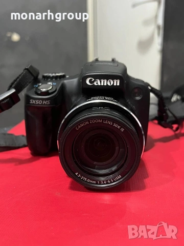 Фотоапарат Canon sx50hs със зарядно и чанта, снимка 4 - Фотоапарати - 54232199