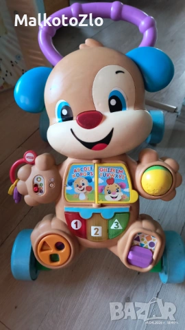 Проходилка уокър Кученце - Fisher Price на Български, снимка 2 - Образователни игри - 54239165