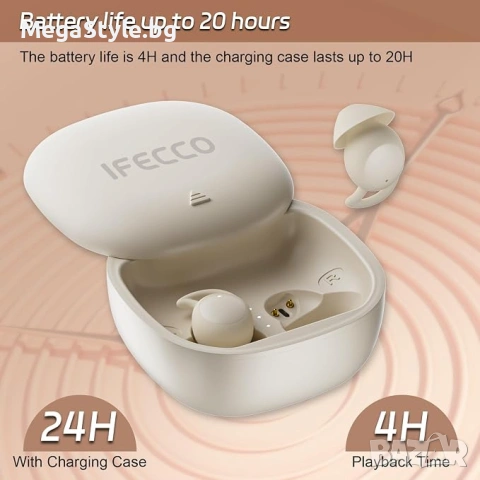 IFECCO мини Bluettooth слушалки за спорт или сън, снимка 6 - Bluetooth слушалки - 55242838