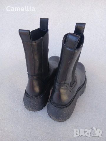 Боти от естествена кожа, 37-38 номер , снимка 4 - Дамски боти - 54245589