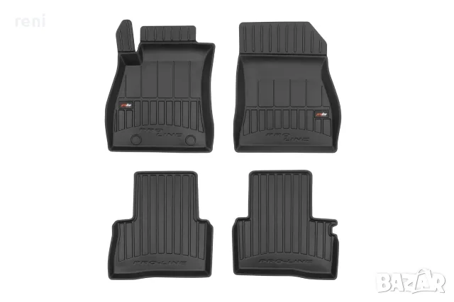 Frogum Proline гумени стелки за  Nissan Juke 2010-2019, 4 части, черни