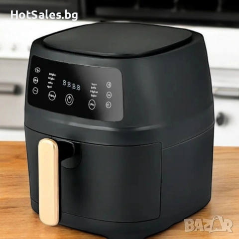 Еър Фрайер 8 литра, 2400W, снимка 3 - Фритюрници - 54029259