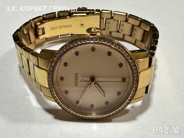 Дамски часовник Fossil ES4288 – 34 мм, Rose Gold, с кутия, снимка 2 - Дамски - 54782350