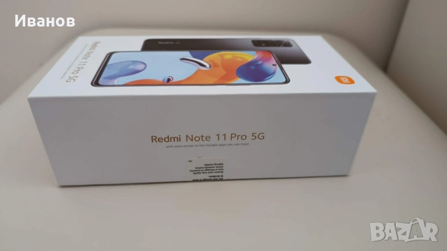 телефон xiaomi redmi note 11 pro 8GB RAM, 5G, Памет 128GB, SD Slot