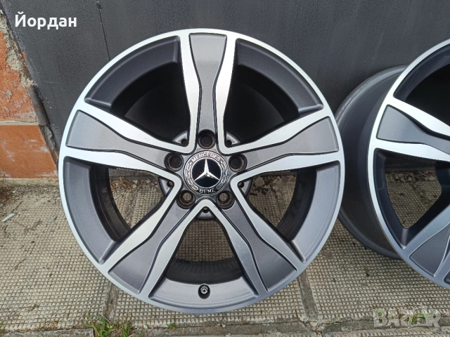 ОРИГИНАЛНИ джанти 17 ' цола 5x112 MERCEDES C KLASSE W205 / МЕРЦЕДЕС 7J ET48,5, снимка 7 - Гуми и джанти - 54783388