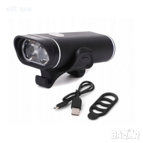 Преден LED фар за велосипед 350 lm – USB зареждане, 3 режима на светене и бърз монтаж, снимка 5 - Други стоки за дома - 55043628
