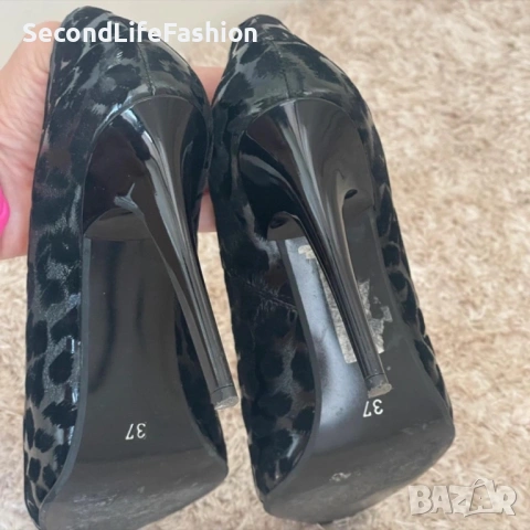 Дамски обувки стилето на висок ток 37 номер, снимка 3 - Дамски елегантни обувки - 54174737