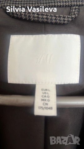 Дамско сако H&M кафяво, снимка 2 - Сака - 54235162