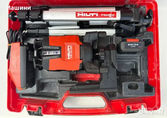 Hilti PM 40-MG - Мултилинеен лазер със зелен лъч, снимка 2 - Измервателни инструменти - 55682145