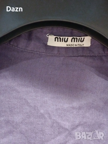 Оригинална ленена риза Miu Miu, снимка 2 - Ризи - 55127913