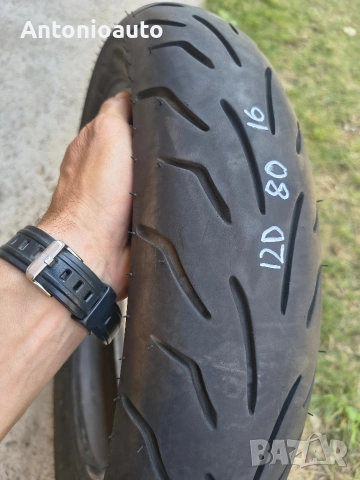 Bridgestone Battlax Sc 120 80 16 60P гуми мотоциклет гума, снимка 4 - Гуми и джанти - 55144148