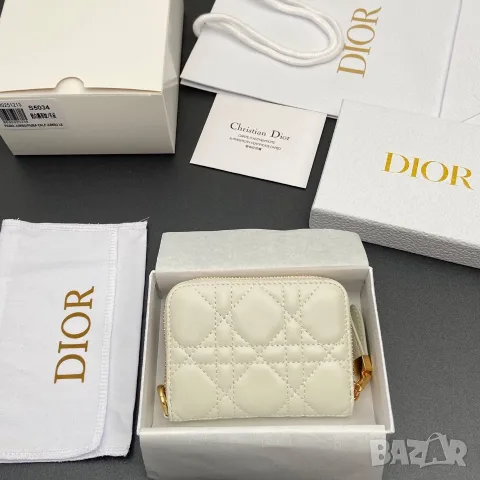 Christian Dior Caro Zipped Coin Wallet, снимка 2 - Портфейли, портмонета - 55417627