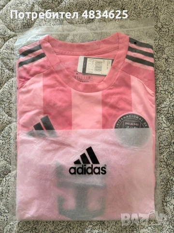 Тениска Adidas Inter Miami 25/26 Home Jersey размер M, снимка 6 - Тениски - 54634082