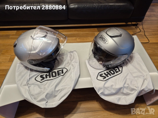 "Open face"  Каска SHOEI J-CRUISE , размер L, 2 броя, снимка 3 - Аксесоари и консумативи - 54092547
