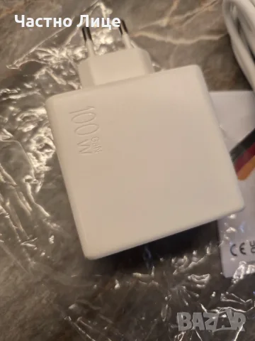 Адаптер GaN PD 100W Type C, снимка 6 - Оригинални зарядни - 55417093