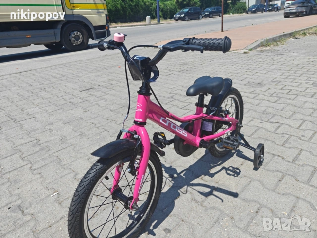 CROSS Алуминиев велосипед 16" DAISY нов розов, снимка 6 - Велосипеди - 54885076