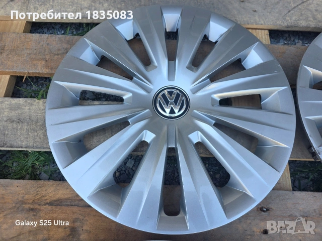 Оригинални тасове VW 15 цола, снимка 2 - Аксесоари и консумативи - 54666859