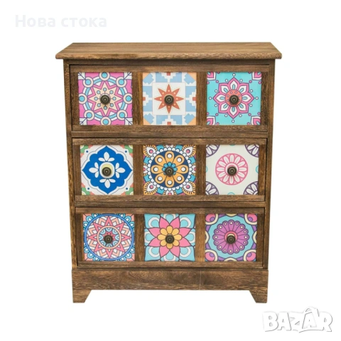 Арт шкаф, кафяв цвят, 62*30*75см