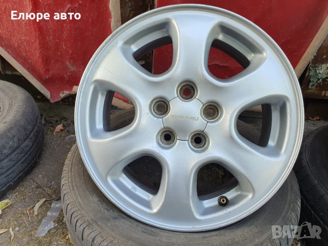 Джанти Субару 5x100x6J15ет55, снимка 2 - Гуми и джанти - 55127273