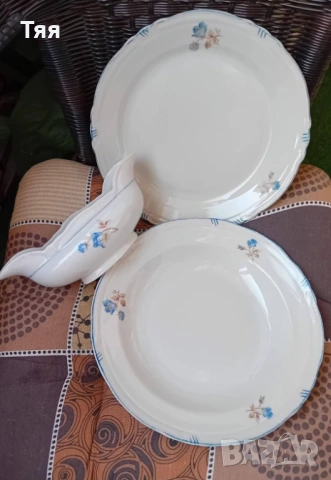 Сосиера и две чинии Синя роза 