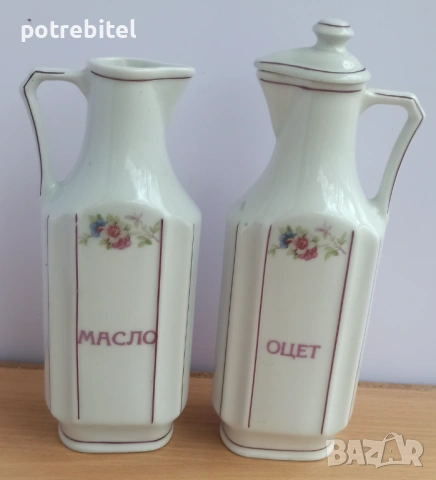 Порцеланови канички за оцет и мАсло - от средата на ХХ век, снимка 2 - Аксесоари за кухня - 54052677