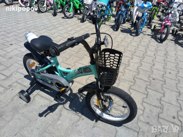X Детски велосипед 14" ROBO мента, снимка 4 - Велосипеди - 54395049