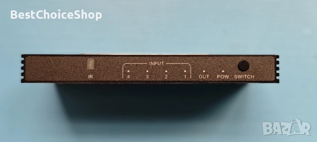 Bolaazul 8K@60Hz HDMI 2.1 сплитер превключвател 4-портов с IR дистанционно, снимка 3 - Кабели и адаптери - 54218194