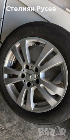 4 бр алуминиеви джанти за mercedes C class  5 x 112 / 16 цола -цена 210 евро  16 цола демонтирани от, снимка 4 - Гуми и джанти - 55051055