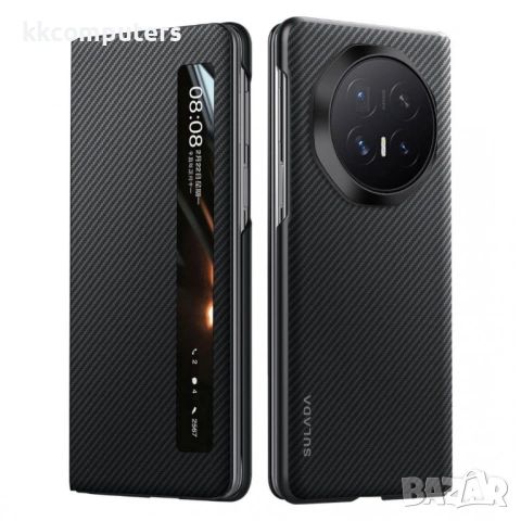 Кожен Калъф за Honor Magic V6 SULADA Smart Window с Магнитен Ринг – 3 цвята